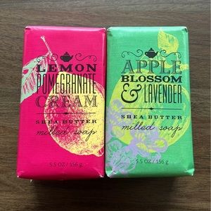 Bath And Body Works Lemon Pomegranate Cream Apple Blossom & Lavender Soap